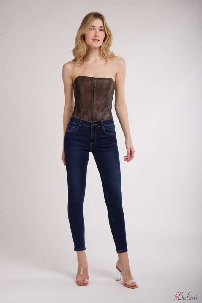 Broek Toxik3 normale taille jog style dark jeans 02