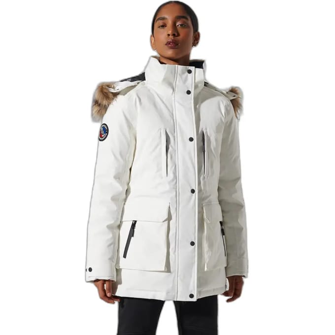 Superdry Everest Down Snow Jasje Wit M Vrouw