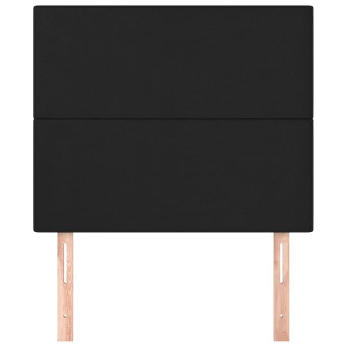 vidaXL - Hoofdbord - zwart - 90x5x118/128 - cm - kunstleer