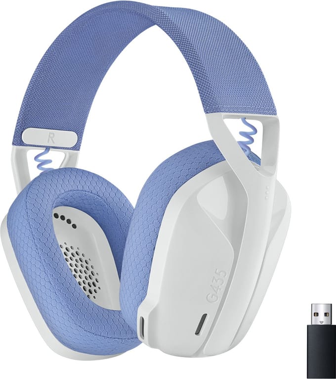 Logitech G435 LIGHTSPEED - Draadloze Gaming Headset - Bluetooth - PC, Mobile - Wit