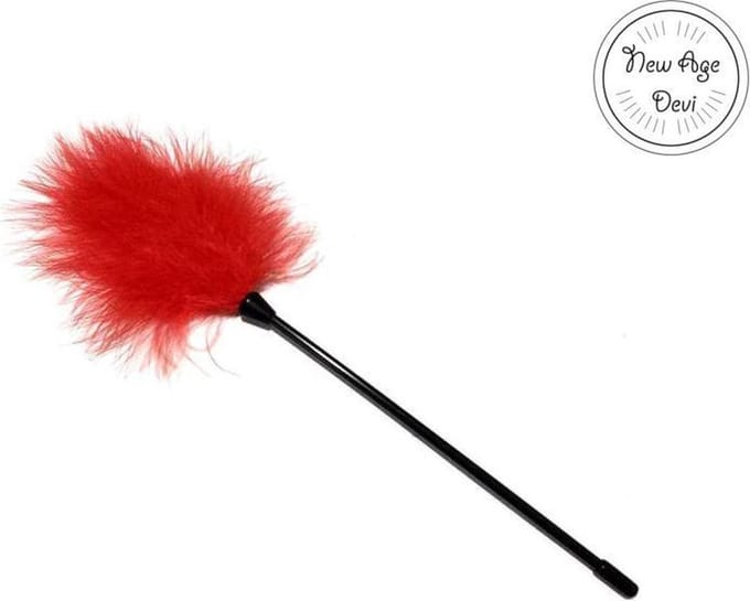 New Age Devi - Kietel stoffer - Kietelaar - Erotische speeltjes - Rood