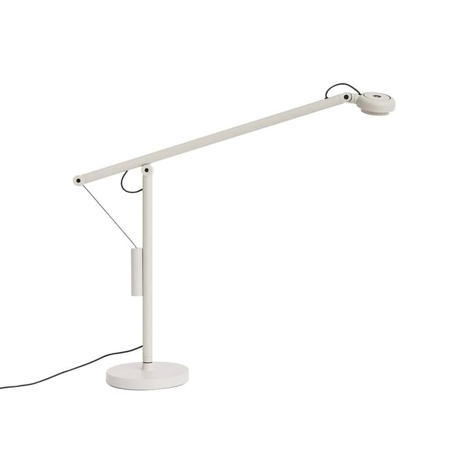HAY LED bureaulamp Fifty-Fifty, grijs, 45 cm, dimbaar