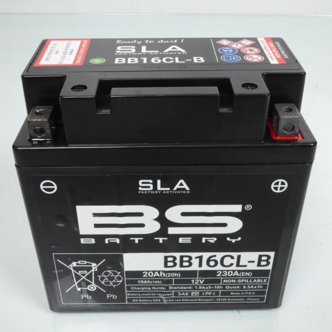 SLA BS-accu voor Kawasaki YB16CL-B-boot / 12 V 20 Ah nieuw
