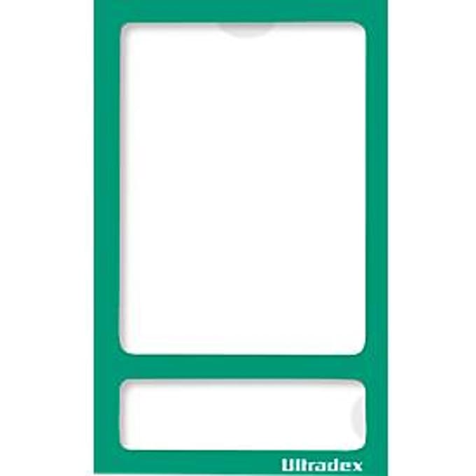 Ultradex fotokader, magnetisch, transparant petfolie, voor A5, groen, 5 stuks