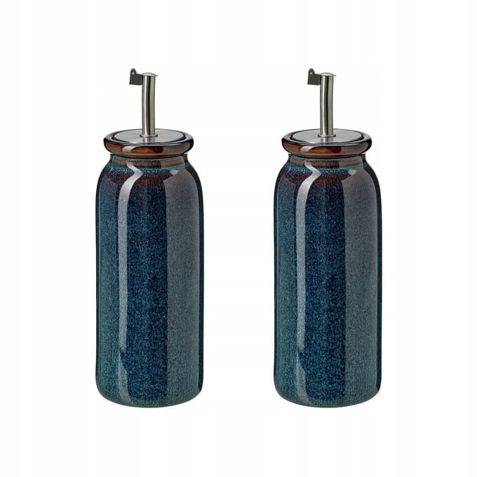 BRUGDHAJ Olijfolie Fles - Blauw Keramiek - 19 cm