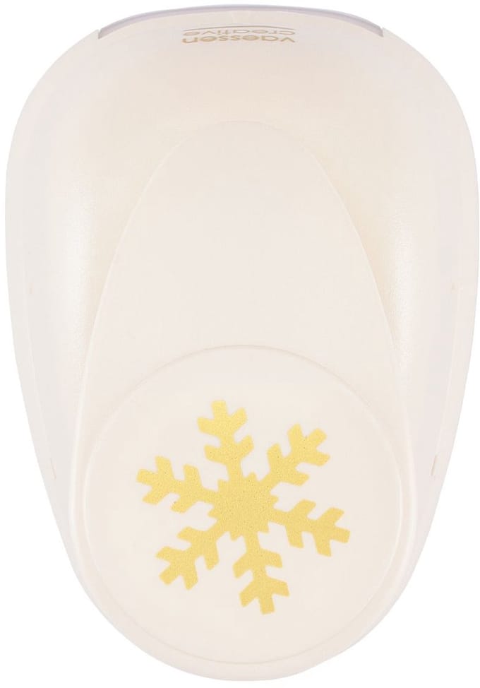 Vaessen Creative Pons - Figuurpons - Sneeuwvlok - 3,7 x 3,7 cm