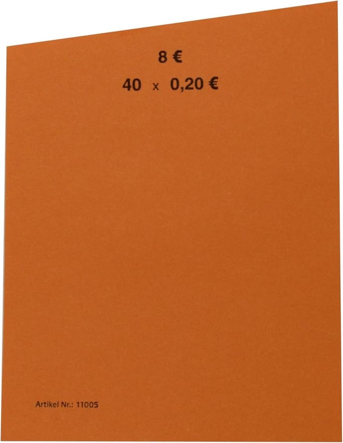 Muntrollen Papier - Geldrollen - Munten Sorteren - Duitse Kwaliteit - 100 Stuks - Oranje