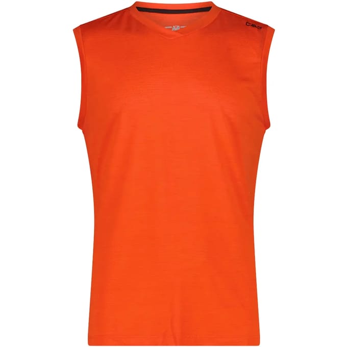 Mouwloos shirt van pique stof CMP