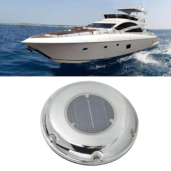 Ventilateur d'extraction de bateau en acier inoxydable Ventilateur de ventilation à énergie solaire