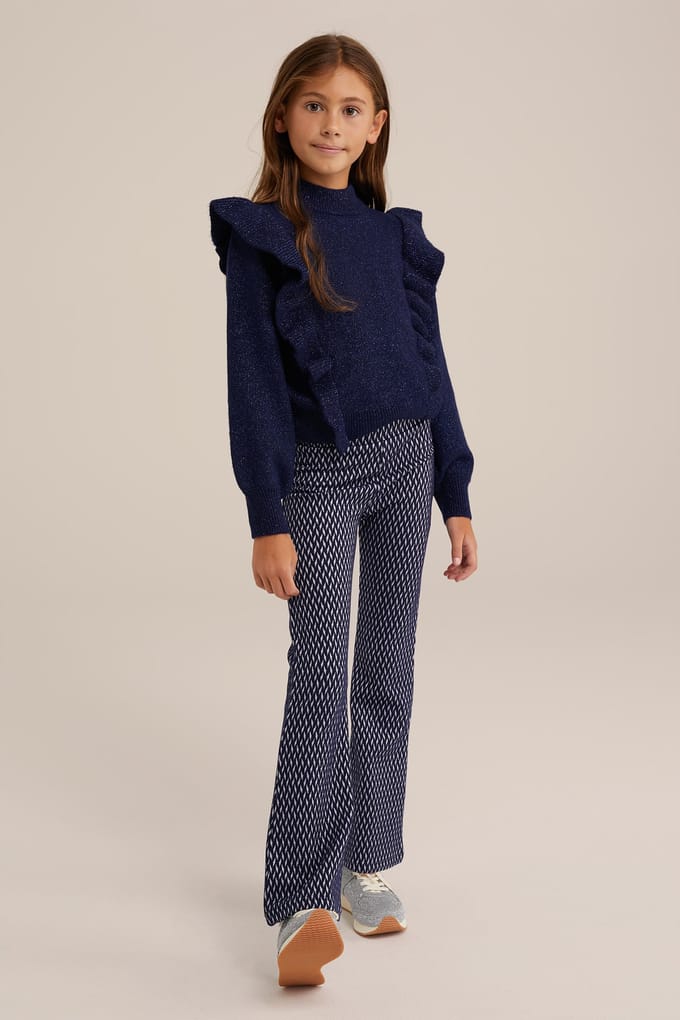 WE Fashion Knitted Pullover Dark Blue Taglia: 146/152 | Maglioni Outlet | Unisex | Blu