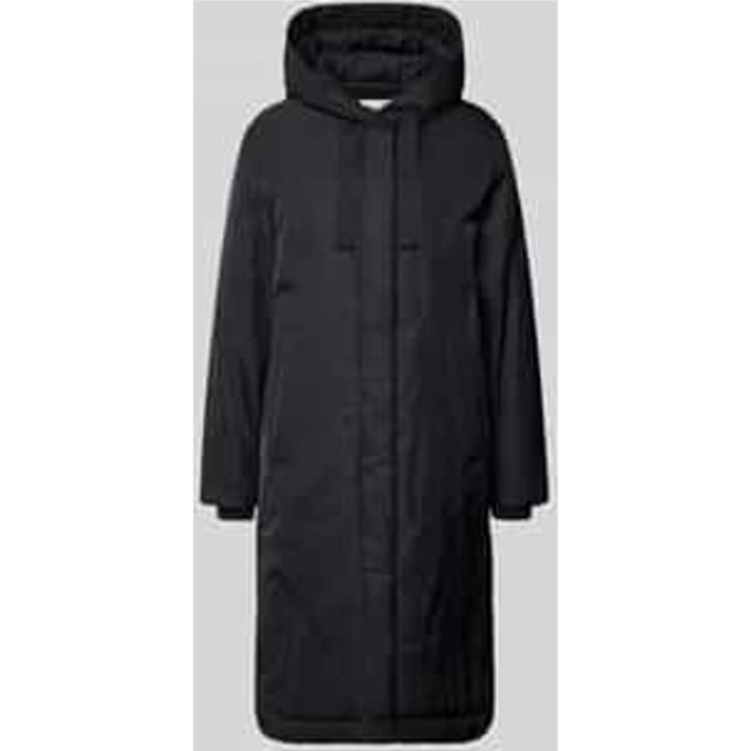 Regular fit lange parka met capuchon