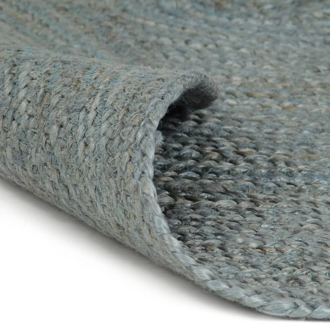 vidaXL - Vloerkleed - handgemaakt - rond - 120 - cm - jute - olijfgroen