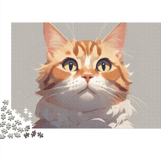 Houten Puzzel - Legpuzzel Dieren - Ontspanning Thuis - Unieke Vormen - 75 x 50 cm - Multicolor