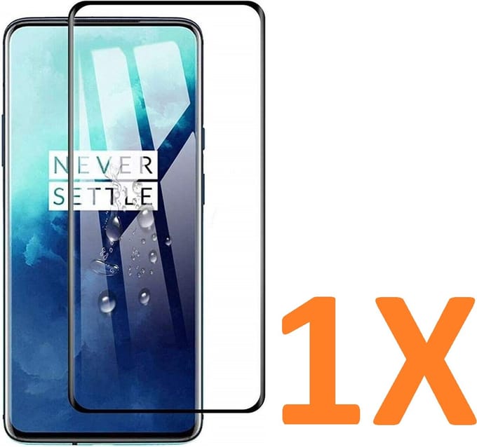 Volledige dekking Screenprotector Glas - Tempered Glass Screen Protector Geschikt voor: Oneplus 7T Pro / Oneplus 7 Pro - 1x