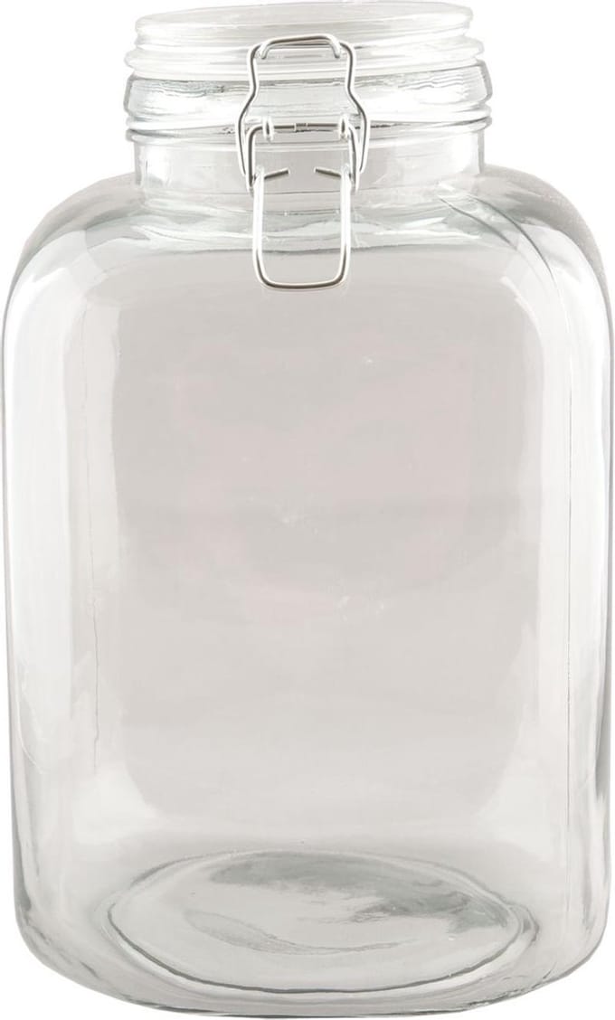 6GL0955 - Voorraadpot - Doorsnede/hoogte: 15 x 25 cm - glas - Transparant