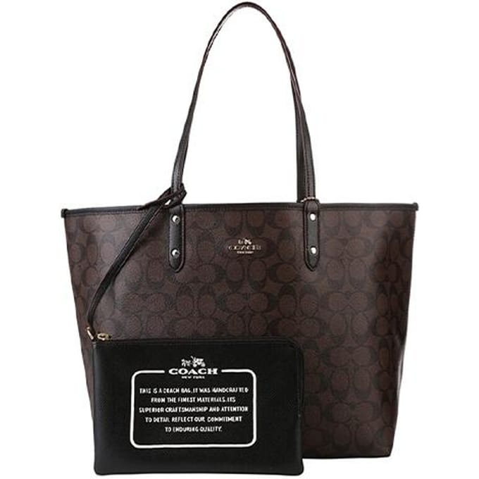 Sac Tote Réversible City 33 pour Femme Noir Marron 36658-IMAA8 Basic Set (Bag+Dust Bag) black