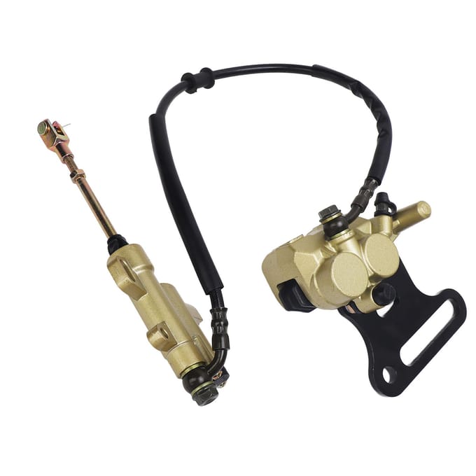 Achterste Schijf Hydraulische Rem Hoofdcilinder Kit Rem Hoofdcilinder Remklauw Assemblage voor 50cc 70cc beige