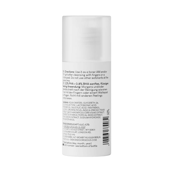 Geek & Gorgeous Schil Kalmeren Gezichtspeeling Dames 30 ml