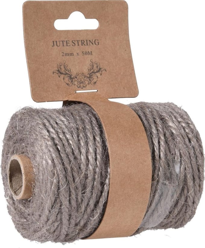 Lint jute 3ass maat grijs