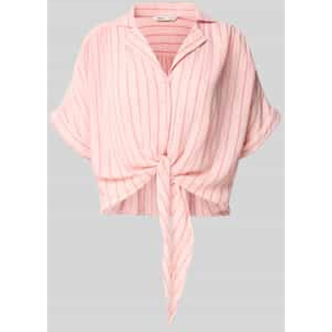regular fit overhemdblouse van pure viscose model 'PAULA'