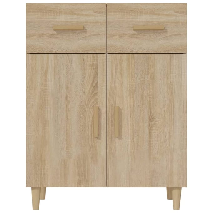 vidaXL - Dressoir - 69,5x34x89 - cm - bewerkt - hout - sonoma - eikenkleurig