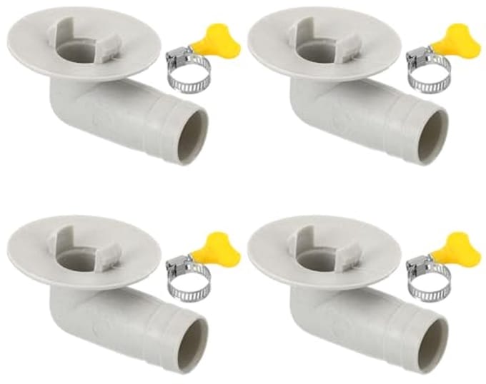 Universele 15 mm Airconditioner Afvoerslang Connector - 4 Stuks met Klemring voor Mini-Split AC Units