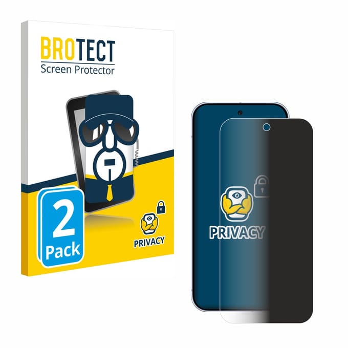 BROTECT - privacy screenprotector voor Google Pixel 10 Pro - Folie Beschermfolie Blauwlichtfilter 2 Stuks