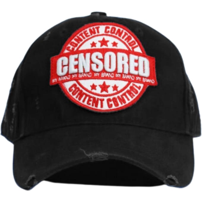 Censored Cap | BLACK