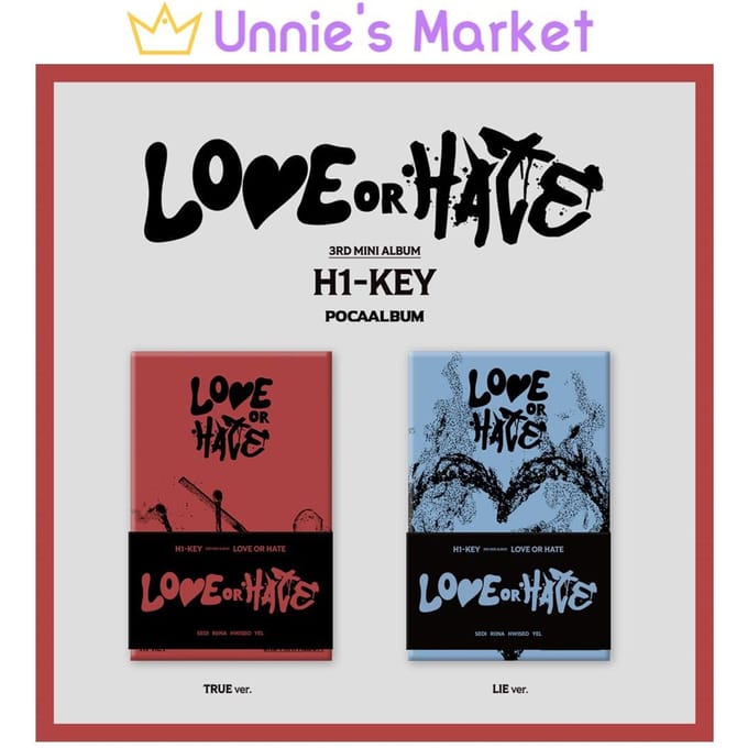 H1-KEY - 3e Mini-album LOVE or HATE (Poca-album) LIE VER.(BLUE)