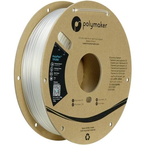 Polymaker PD02009 TPU90 Filament TPU Flexibel 2.85 mm 750 g Helder PolyFlex™ 1 stuk(s)