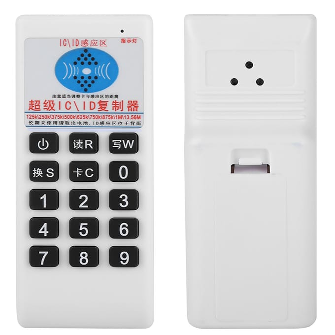 Draagbare RFID ICID kaartlezer schrijver kopieermachine duplicator 125Khz 13.56MHZ white