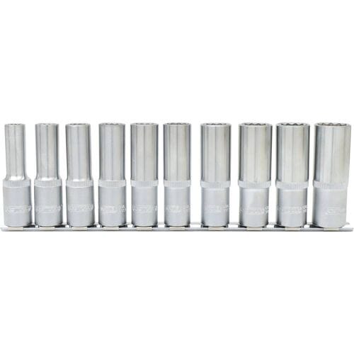 KS TOOLS 1/2" 12-kant-doppendoppenset lang 10-delig - 917.1750