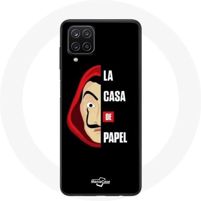 Coque Samsung Galaxy A12 La casa de papel Logo et Masque