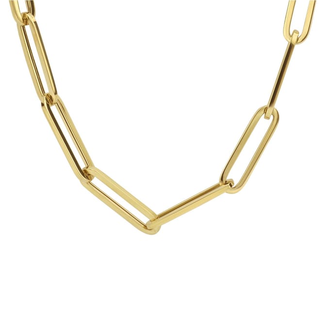 Collier Paperclip Vierkante Buis 6,0 Mm 45 Cm