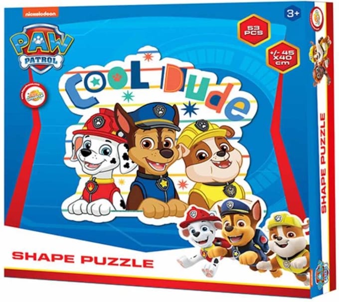 Paw Patrol shape puzzel 53 pcs