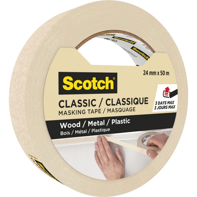 Afplaktape Scotch Classic 24mmx50m beige