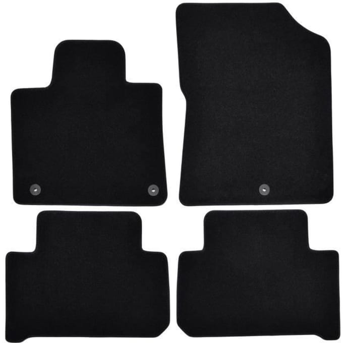 Tapis de sol - KIA - Sorento - Noir - 4 pièces - Renforcé sous les pédales