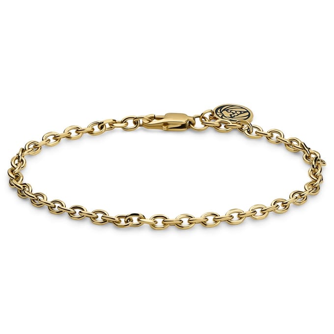 Essentials | 4 mm Goudkleurige Armband met Kabelschakels