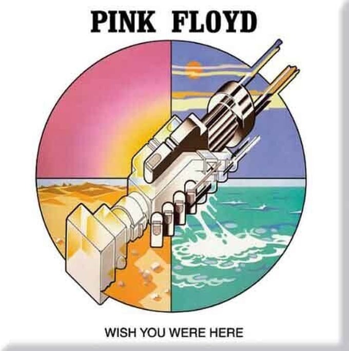 Pink Floyd - Wish You Were Here.. - Koelkast Magneet - 7.5 x 7.5 cm