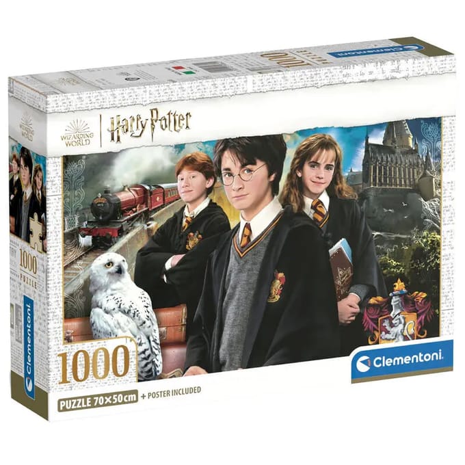 Clementoni - Puzzel - 1000 Stukjes - Harry Potter Compact Box - Vanaf 14 Jaar