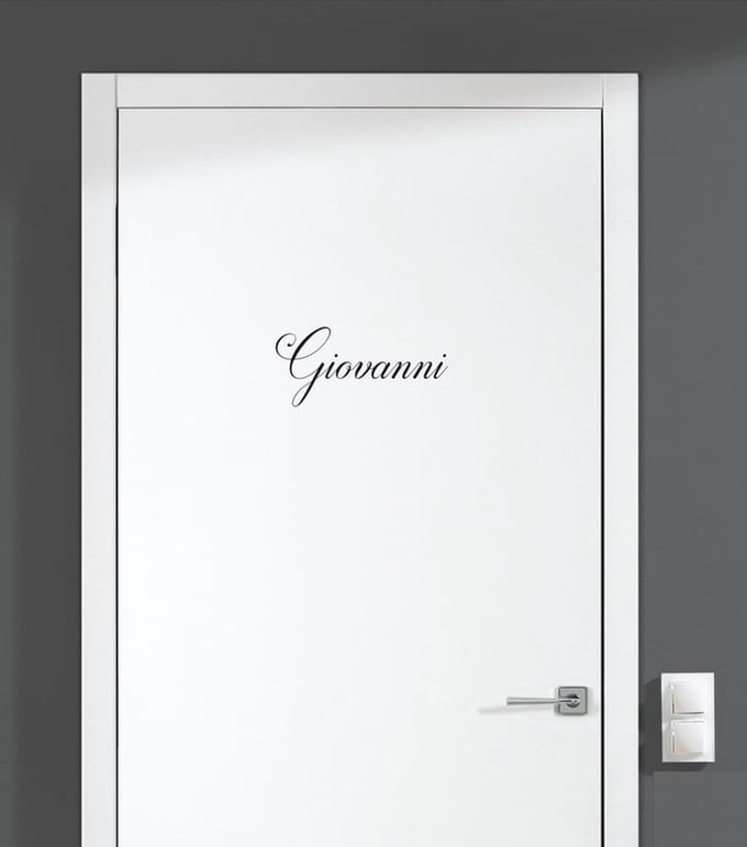Deursticker Met Naam - Giovanni