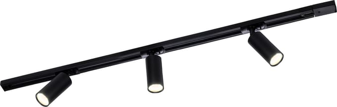Ledvion - LED Railverlichting 1M + 4 Railspots (Wit - Dimbaar - GU10 Fitting) - 1-Fase