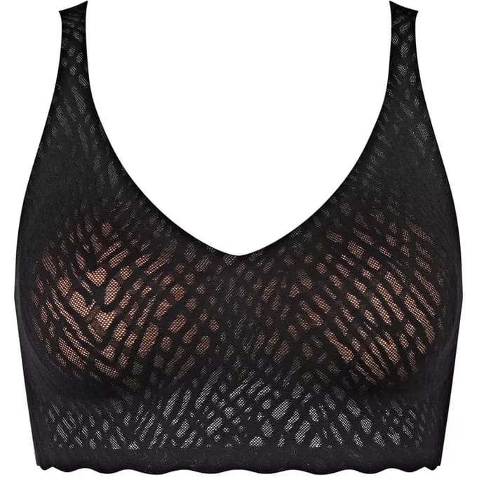 sloggi ZERO Feel Bliss Bralette Dames Beha - Zwart - Maat S
