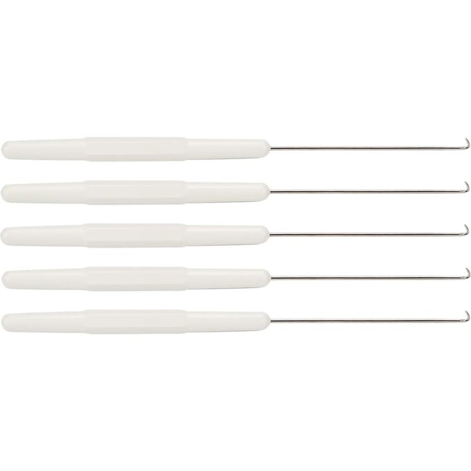 5 stuks Breimachine Haaknaalden met Handvat voor Silver Reed SRP50 SRP60 SRP60N white