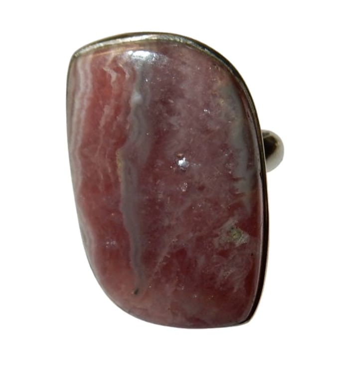Zilveren Rhodochrosiet Ring Mt. 19