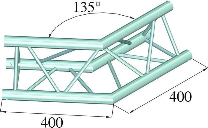 ALUTRUSS DECOLOCK DQ3-PAC23 2-Way Corner 135°