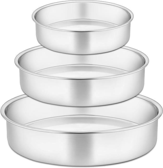 Ronde Bakvorm Set - Rvs, Lekvrij - 11/17/21 cm