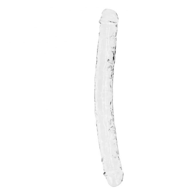 RealRock by Shots Realistische dubbel dildo's - 13'' / 34 cm - Transparant