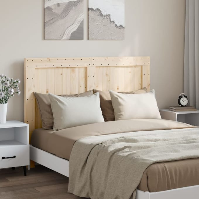 vidaXL - Hoofdbord - 140x104 - cm - massief - grenenhout