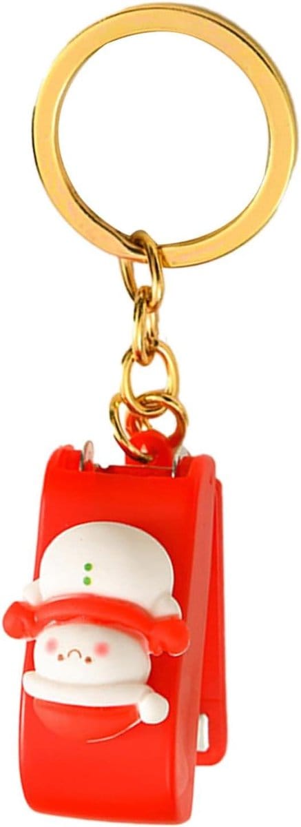 Mini Nietmachine - Cartoon Nietmachine - Papier Binden - Compact Formaat - 4x3x2 cm - Sneeuwman